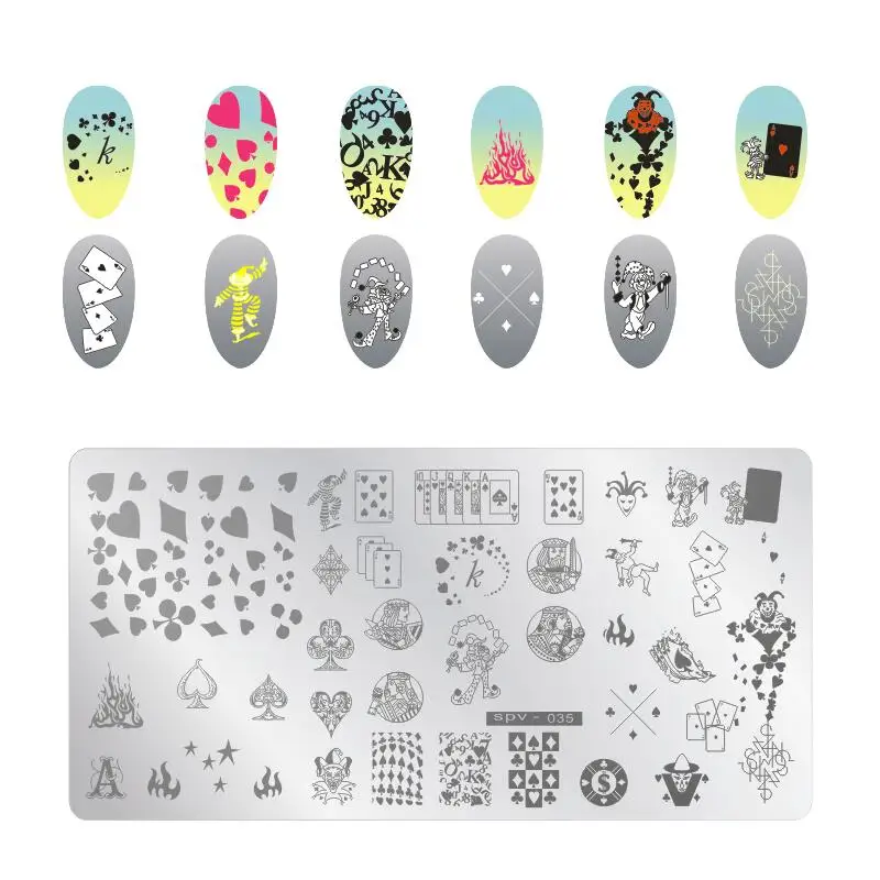 SPV пластины для ногтей кружевное платье с цветочным рисунком животного Pattern ногтей штамп штамповка шаблон и форма для ногтей трафаретные
