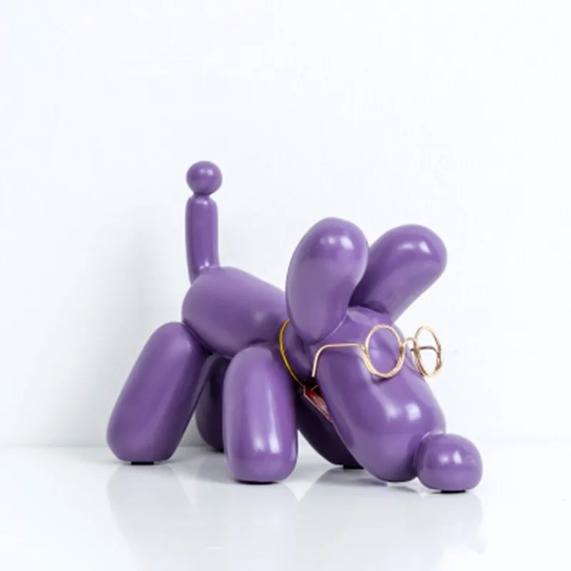 

Abstract Dog Statue Simulation Dogs Animal Art Sculpture Resin Craftwork Northern Europe Living Room Decor L2971
