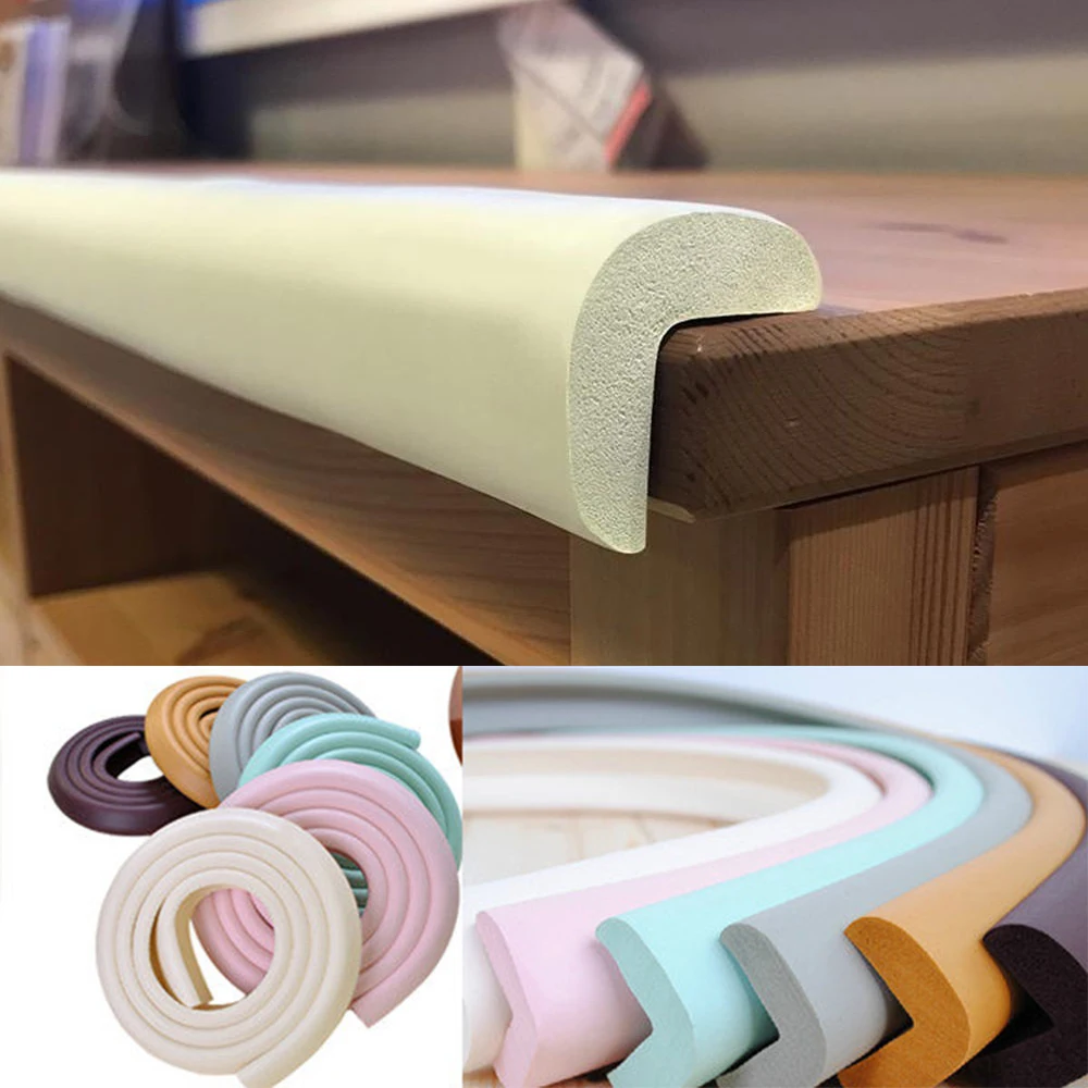 Kids Table Protection Guard Strip Baby Safety Products Glass Edge Furniture Horror Crash Bar Corner Foam Bumper Strip Collision