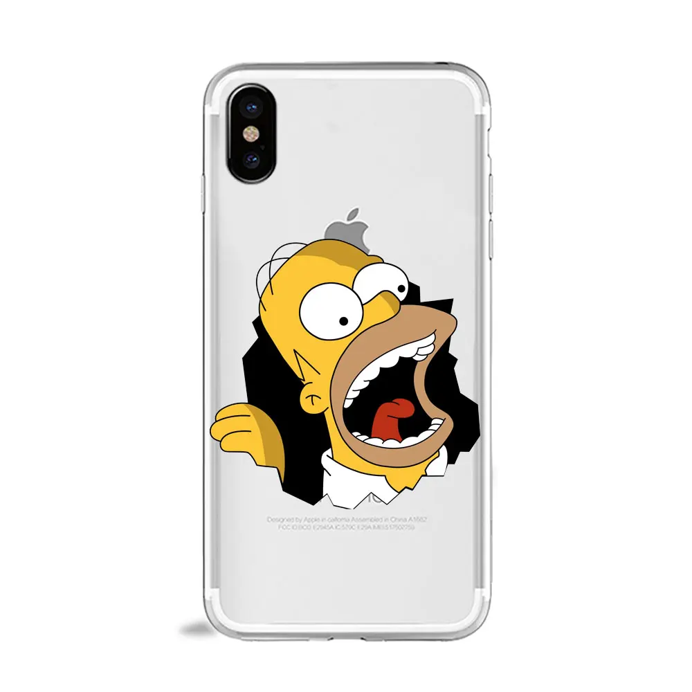 Homer J Simpson смешной Барт Симпсон Coque мультфильм чехол для телефона для huawei p30 p20 p10 lite P8 P9 mate 10 20 lite ТПУ силиконовый чехол - Цвет: tpu A1265