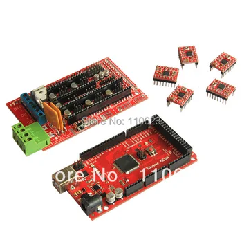 

Top quality Geeetech Ramps 1.4+Iduino Mega R3+5xA4988 3D Printer Reprap kits Free Shipping