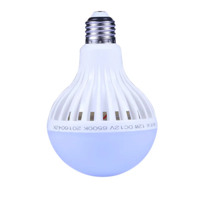 12 voltios Led Bombilla E27 dc12V lámpara LED 5 w 9 W 15 W bombilla Led Bombillas E27 12 V para sistema Solar luz de bombilla Led blanco frío