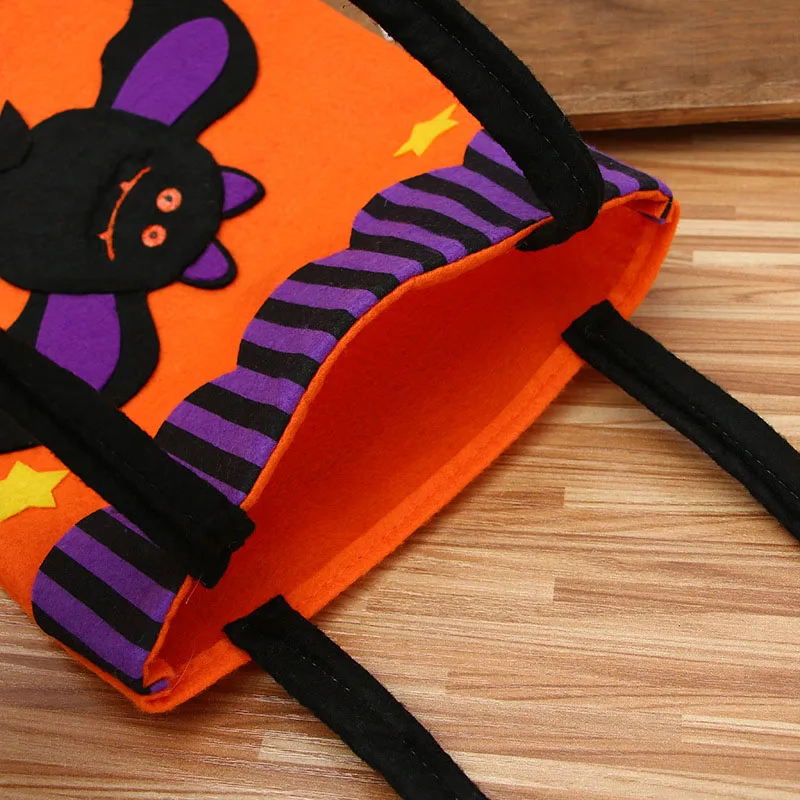

Halloween Candy Gift Bags Pumpkin Bat Ghost Trick or Treat Bag Sacks Halloween Gift for Kids LXY9