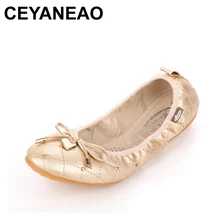 CEYANEAO/Повседневные балетки на плоской подошве; модель года; модные удобные туфли с бантом; женские слипоны; обувь для беременных женщин