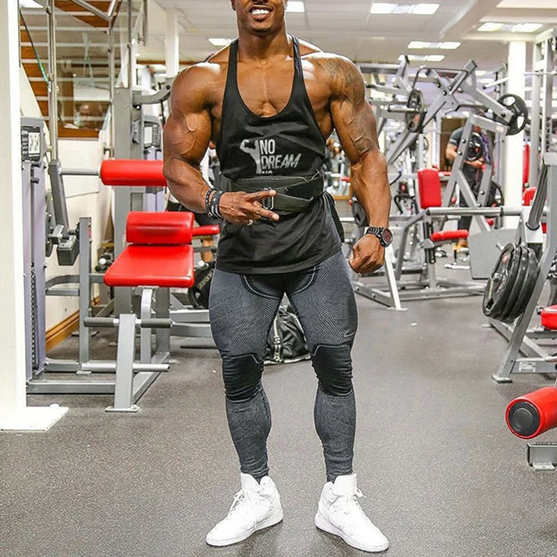 Fitness Tank Top Men Gym Clothing Stringer (5)