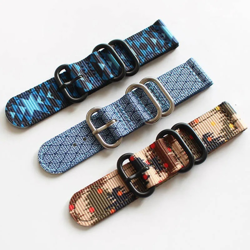

New Classic Nylon Watchbands, 20MM / 22MM Nylon Strap for DW Multi-Color Watch bands Strap For Gear S3 GearS3 Fast Delivery