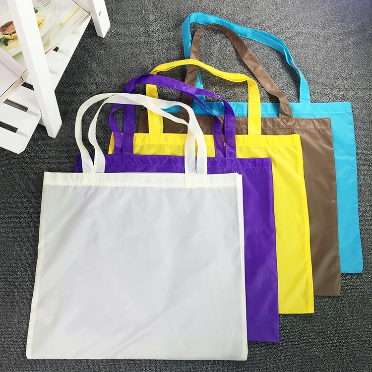 

Custom Light weight Durable Polyester Blank Promotional Shopping Tote Bag
