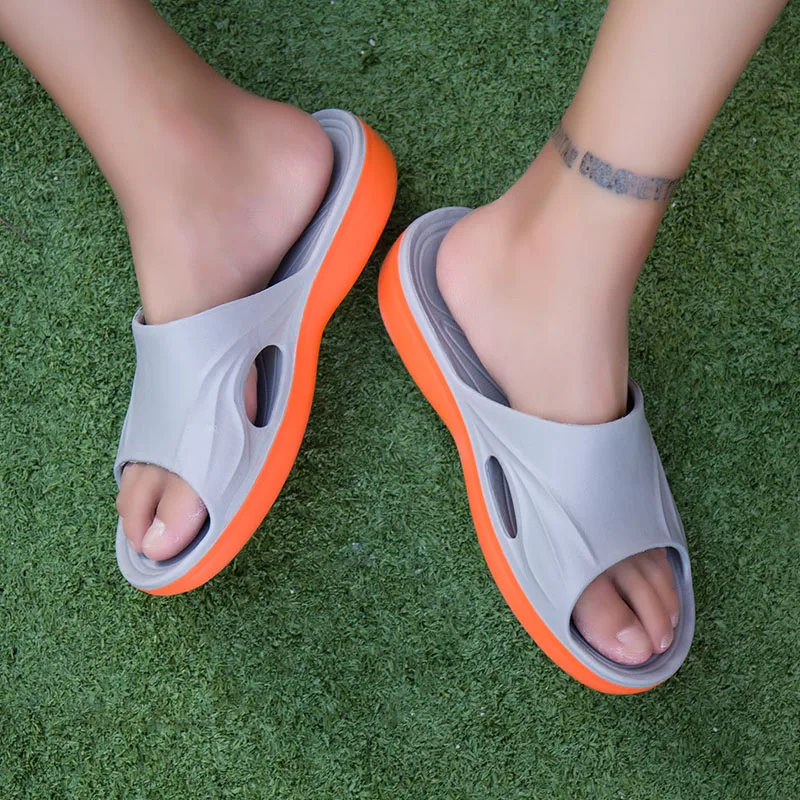 Unisex New Fashion Men Summer Slippers Flip Flops Outdoor Slides Beach Sandals Fashion Slippers Flat Casual Slippers Sandals (2)