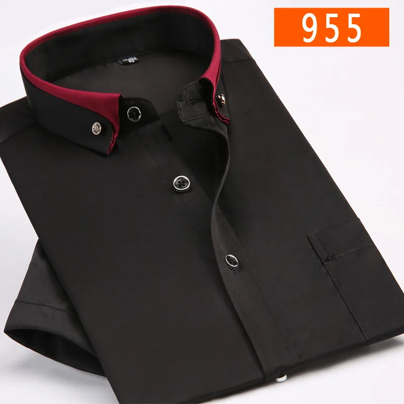 Gran oferta Camisa informal de algodón para hombre, camisa de manga corta, de talla grande, M-9XL qVgm0pO5