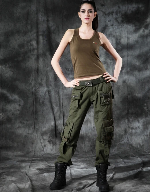 High Quality Outdoor Army Multi pocket Women Army Pants Women and Men