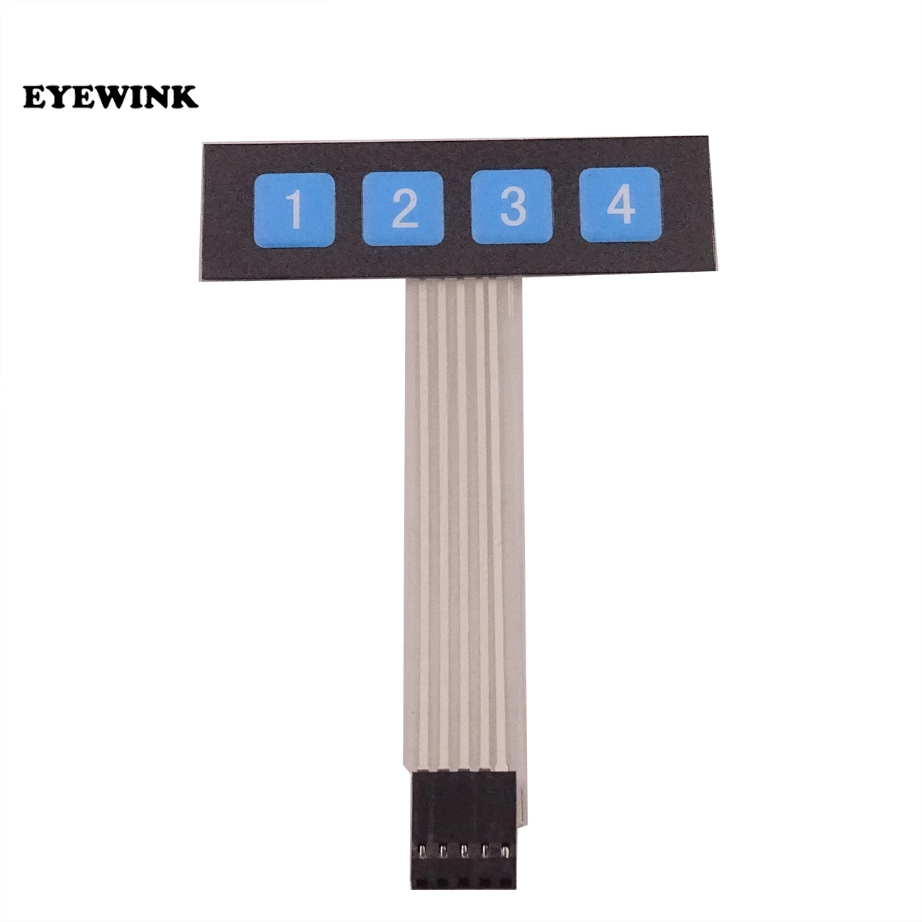 

EYEWINK 4 Key Matrix Membrane Switch Keypad Keyboard Control Panel SCM Extended Keyboard for Arduino 1x4 No Words