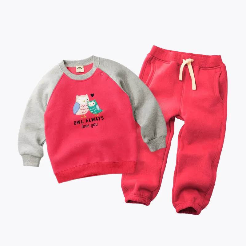 Hp-03, на осень-зиму детская одежда для девочек комплекты одежды для мальчиков для От 1 до 5 лет, толстый хлопковый флис