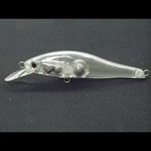 WLure 9 см Jerkbait тонущий на дно прозрачный корпус 10 штук в комплекте с 3D силиконовыми глазами рыболовные приманки UPM431P10