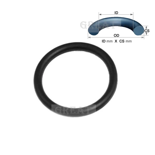 1x seal NBR O-ring 4mm 43mm ID 35mm OD Cross section 