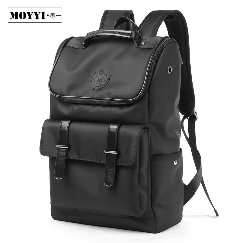

MOYYI Casual Style Backpack with Earphone Hole Teenager Waterproof Oxford Multi-Function Package Bags For 14 Laptop Backpacks