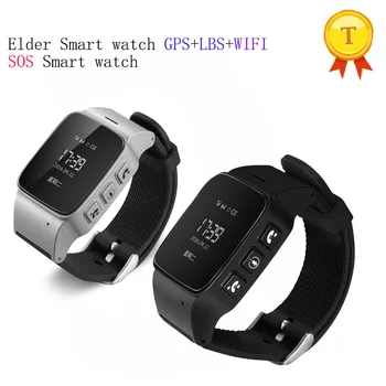 

2017 New arrival Elder Smart watch GPS+LBS+WIFI positioning SOS Smart watch clock saat elder gps tracker for ios android