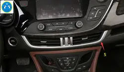 Аксессуары для Buick Envision 2016 ABS спереди + боковые + центральный кондиционер на выходе Vent Крышка планки 5 шт./компл