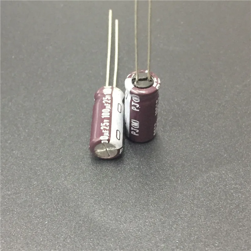 100 шт. мкФ 25 в NICHICON PJ серия 6 3x15 мм 25V100uF низкое сопротивление долговечный