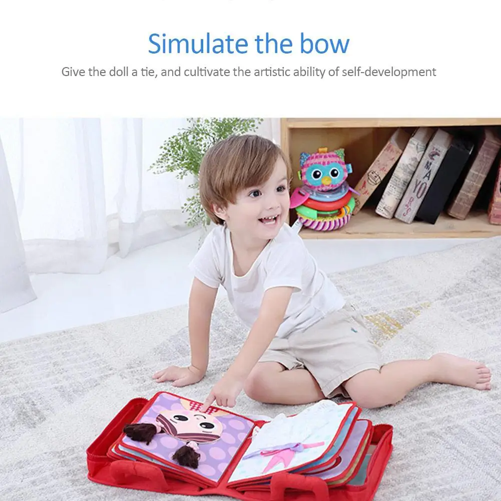 Novo Montessori Educação Precoce Bebê Pano Livro Lágrima Não Ruim Quebra-cabeça Leitura Brinquedo Pai-filho Interativo Aprendendo 9 Home & Garden