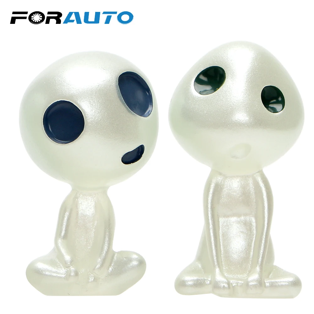 

FORAUTO Car Ornament Alien Dolls Luminous Mini Cartoon Resin Cute Auto Dashborad Decoration Car-styling Interior Accessories