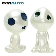 FORAUTO Car Ornament Alien Dolls Luminous Mini Cartoon Resin Cute Auto Dashborad Decoration Car-styling Interior Accessories