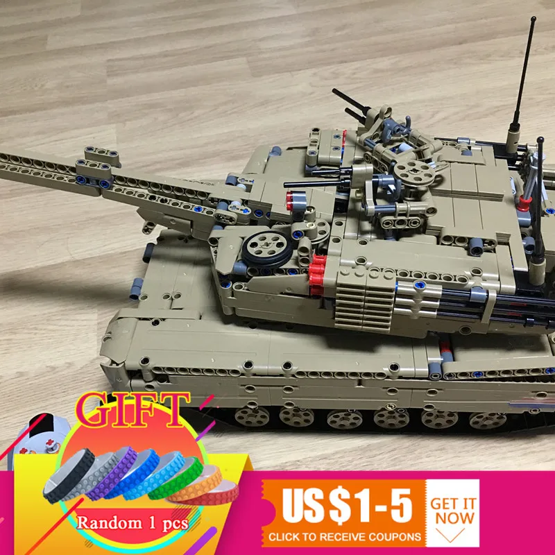 

20070 1572Pcs The Remote Control Tank Set Genuie Children Military War Series Building Blocks Bricks Educational Toys lepin