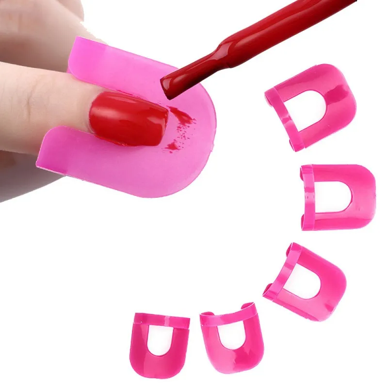 

26pcs/set Nail Art Design Manicure Finger Tips Cover Shield Tools Gel Nails Design Nail Polish Varnish Protector Holder