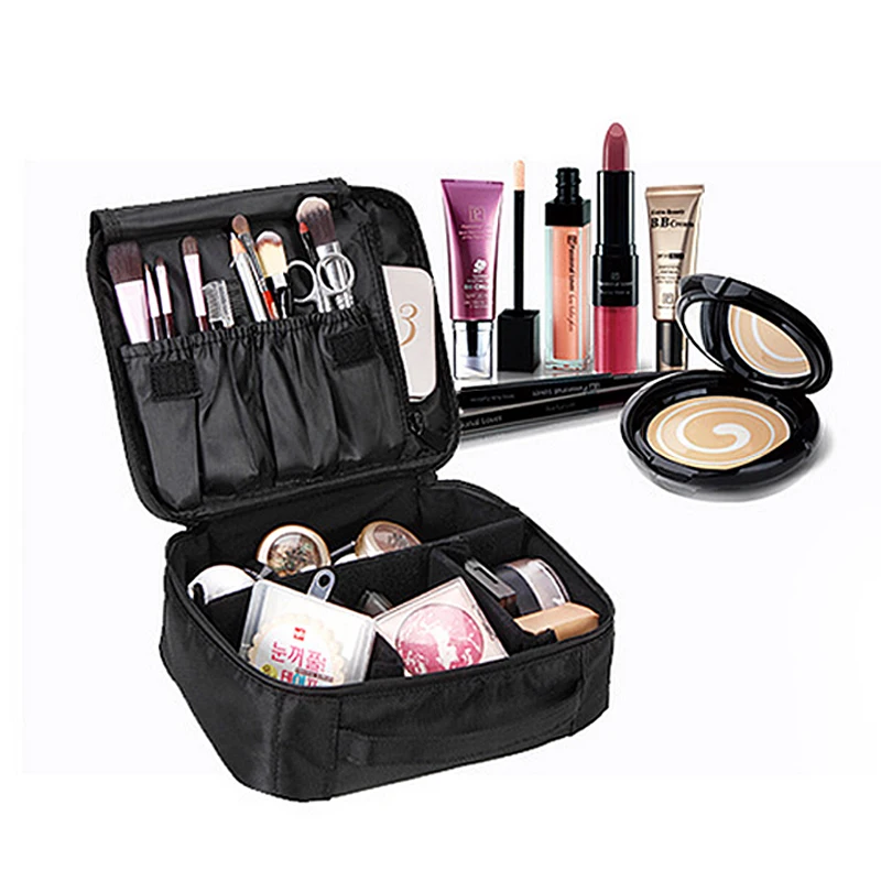 New Professional Makeup Bag Women Cosmetic Case High Quality Oxford