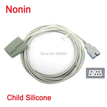 

Compatible Nonin 8500 8600 8700 8800 Pulse Oximeter Probe long cable spo2 sensor reusable spo2 pediatric silicon soft sensor