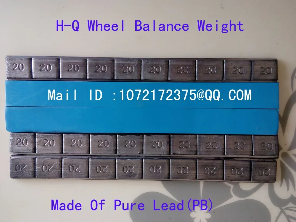 400g Lead adhesive wheel weight with best blue tape /20g Hi Q Pb lead