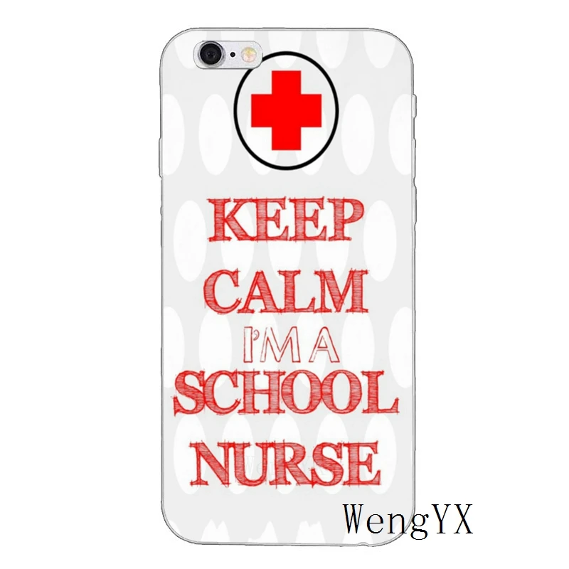 Силиконовый чехол для телефона Keep Calm I'm a Nurse для iPhone XR X XS Max 8 7 6s 6 plus SE 5s 5c 5 iPod Touch - Цвет: a-Nurse-A-07