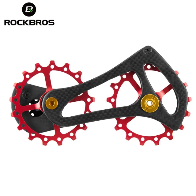 

Carbon Fiber Bicycle Rear Derailleur Road Bike Pulleys Wheel 11Speed For Shimano4600 4700 5700 5800 105 Tiagra Guide Wheel Group