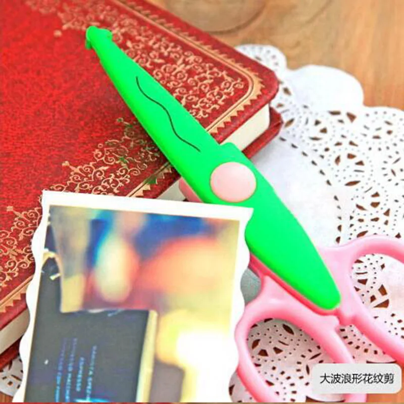 1 шт. детские кружевные ножницы металлические и пластиковые DIY Скрапбукинг фото