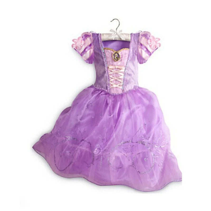 3-10 лет новые летние платья для девочек платья косплей костюмы Анна и Эльза для детей одежда принцесс для представления Infantil Vestido