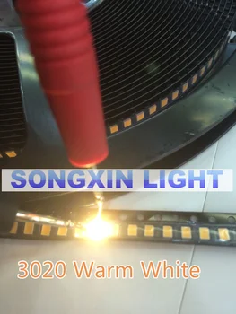 

500pcs 3020 white/Warm white CW-WW light SMD light-emitting diode SMD LED 2000-2800mcd LED Lamp bead 3.0*2.0*1.3