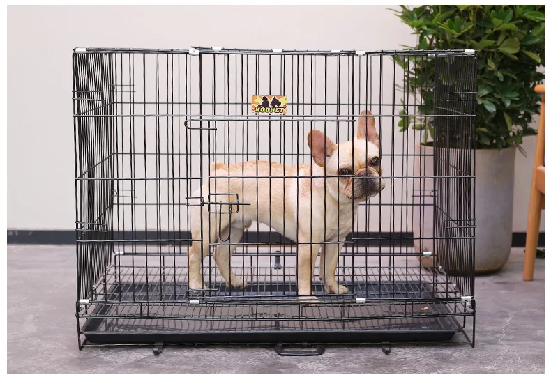 90 см Роскошная портативная складная металлическая клетка для собак, маленькая и большая собачья кошка, домик с туалетом, изгородь, поднос для автомобильного сиденья, корзина