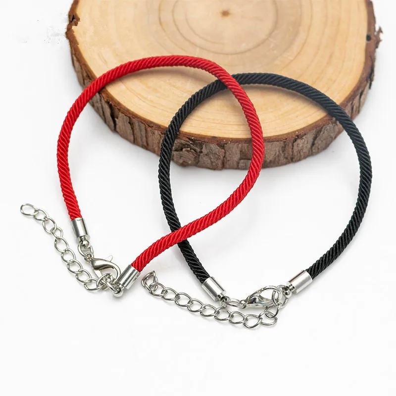 

Anniversary Gift fashion Bracelet His and Her Adjustable Red and black String Rope Matching Couples Bracelets Relationship