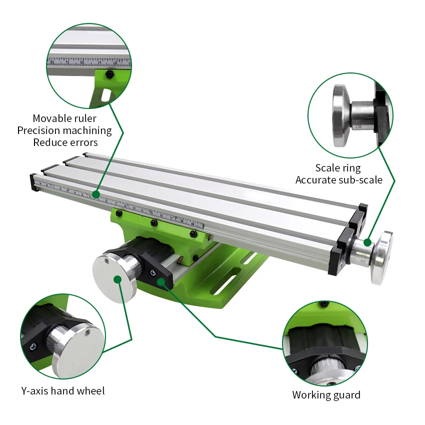 

X Y-axis Adjustment Coordinate Table Vise Bench Milling Table Mini Precision Multifunction Worktable BG6300 Bench Vise