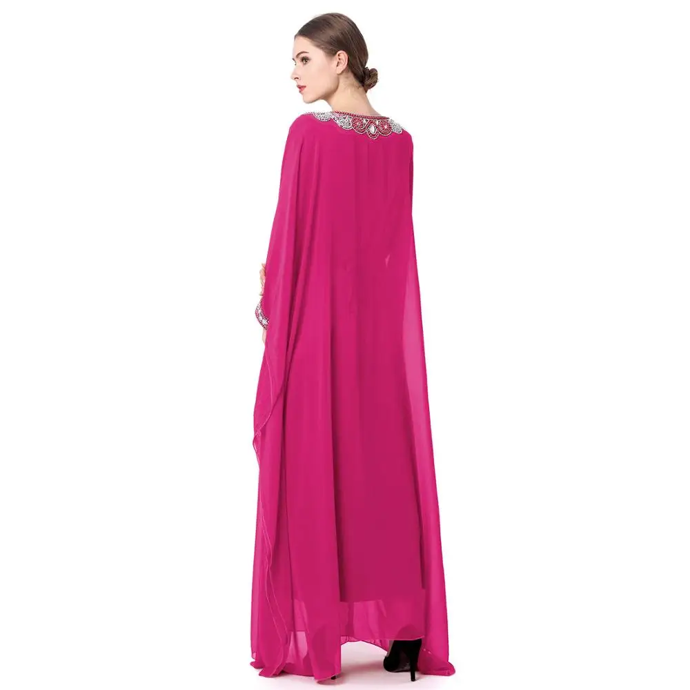 pink abaya for summer, abaya style, embroidered abaya, butterfly abaya, caftan abaya