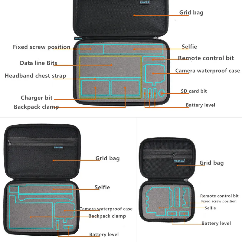 Bolsa de armazenamento de transporte portátil caixa