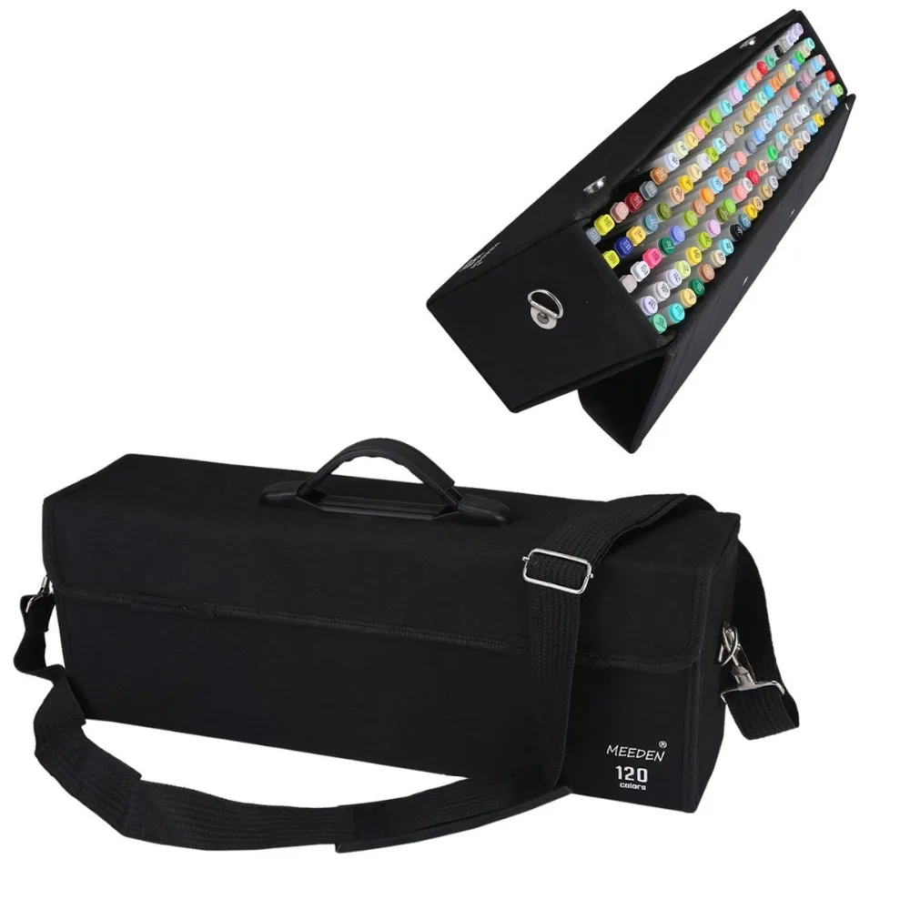 Cena MEEDEN 120 72 60 48 sztuk markery pojemnik do przechowywania marker malarstwo remis dla studentów i materiały artystyczne (nie obejmują marker)