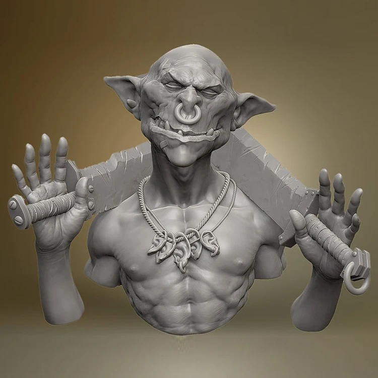 

1/12 Noghx, Resin Model bust GK, Science fiction subject, Unassembled and unpainted kit