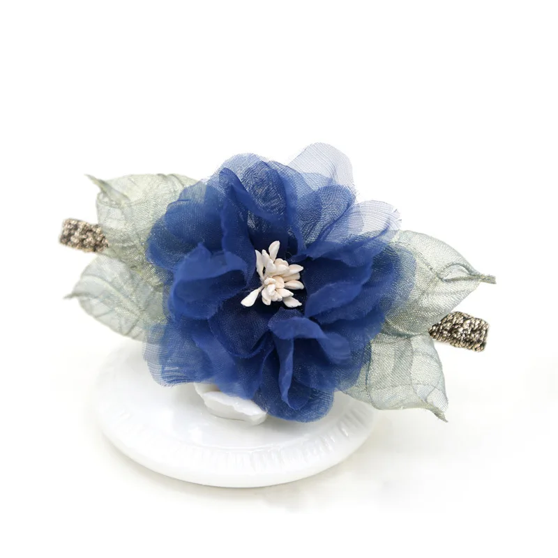 Korean Simple Flower Hairpin Juan Yarn Femme Girls Hair Clips