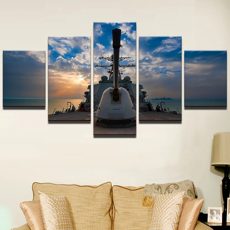 HD-Printed-Canvas-Art-Abstract-Painting-Living-Room-Wall-Decor-5-Panel-Boat-Sailing-Ship-Seascape (1)