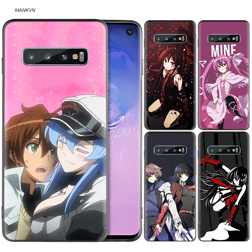 

Akame Ga Kill Anime Black Silicone Case for Samsung Galaxy M20 S10e S10 S9 M10 S8 Plus 5G S7 S6 Edge Cover Coque