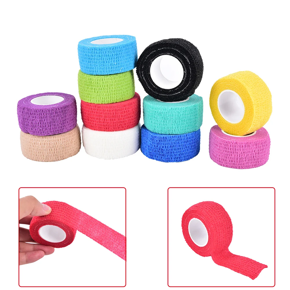 

11 Color Disposable Self-adhesive Elastic Bandage for Handle Grip Tube Tattoo Accessories
