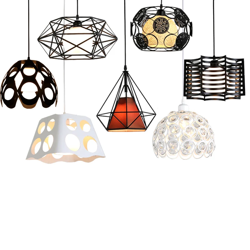 

Modern DIY LED Iron Chandelier Lighting Black Metal Ceiling Chandelier Vintage Light Dining Bedroom Chandelier