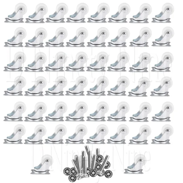 50-Pcs-lot-Universal-Swivel-Casters-1-Wheels-White-Roller-Wheel-For-Furniture-Trolley-Chair-Swivel