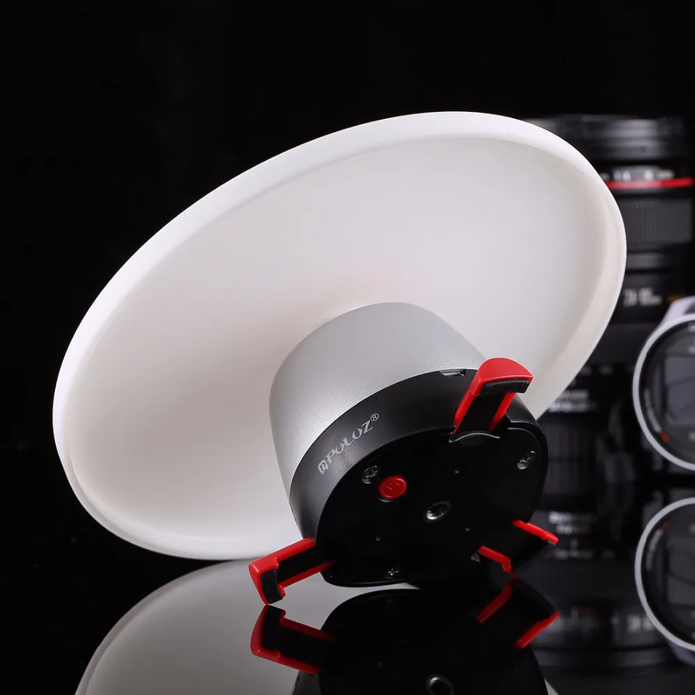 360 Degree Rotation Panoramic Electronic Tripod Head + Round Tray with Control Remote PULUZ 