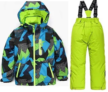 Детские спортивные лыжные костюмы для мальчиков 5-16 лет, спортивный костюм для мальчиков и девочек, комплект зимней одежды, куртка с капюшоном, парка для мальчиков - Цвет: Лаванда